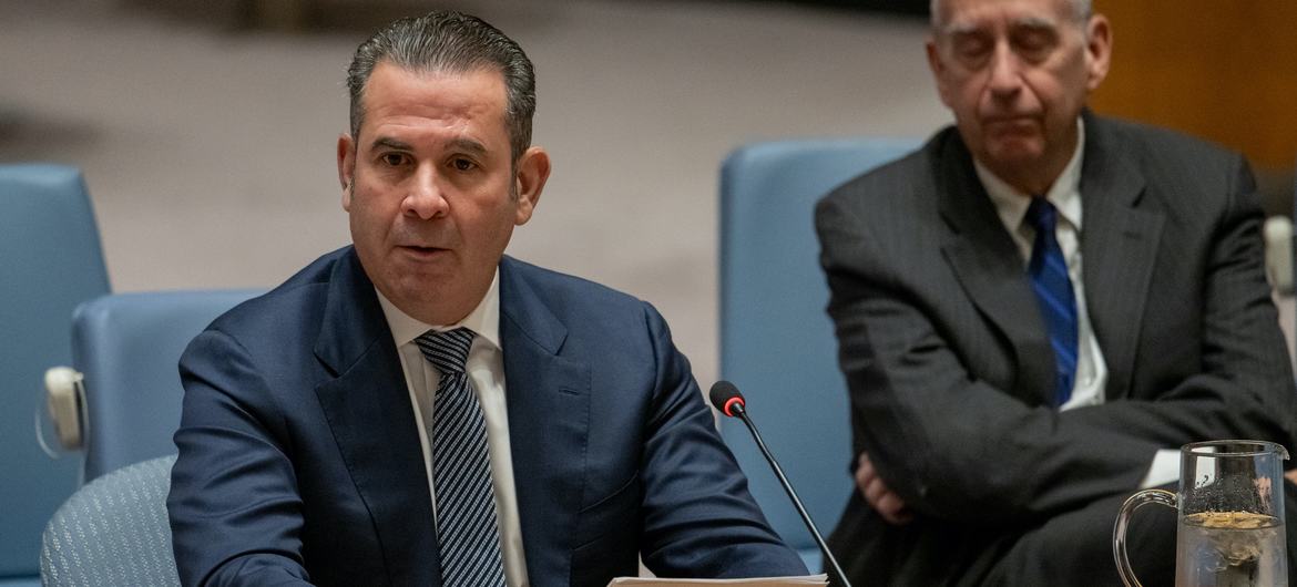 Eduardo Conrad, President of Ascension, briefs the Security Council on impacts of ransomware attacks on hospitals run by the organization. Eduardo Conrad, President of Ascension, briefs the Security Council on impacts of ransomware attacks on hospitals run by the organization.