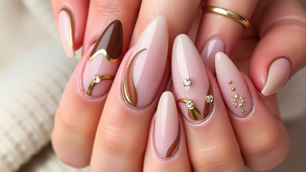 “Edgy Elegance: A Nail Look That Mixes Minimal with Magic”
