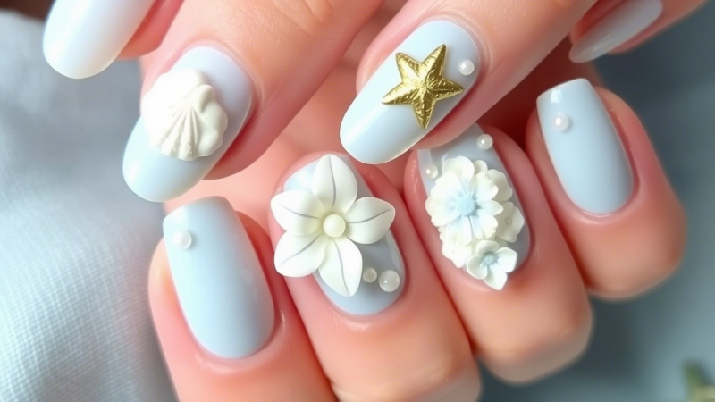 Shell, Starfish, and Flowers: Mastering the Coastal Nail Art Look