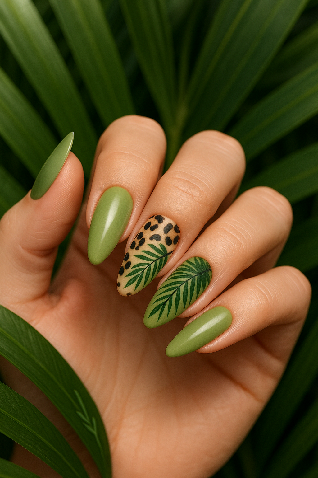 🌿 Wild Elegance: Jungle-Inspired Nail Art for the Bold and Beautiful 🌿