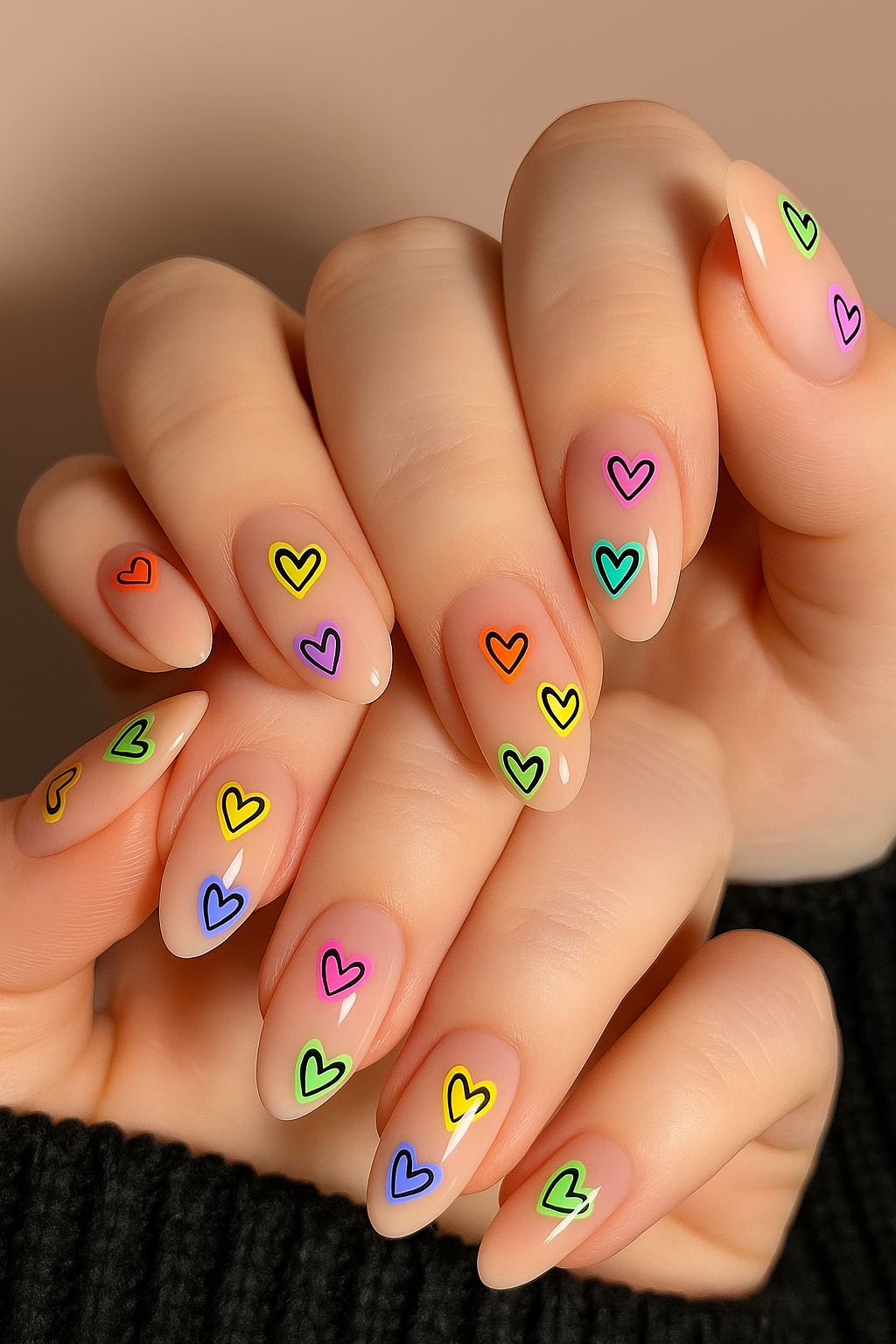 Rainbow Heart Nail Art: The Sweetest Trend to Brighten Your Day