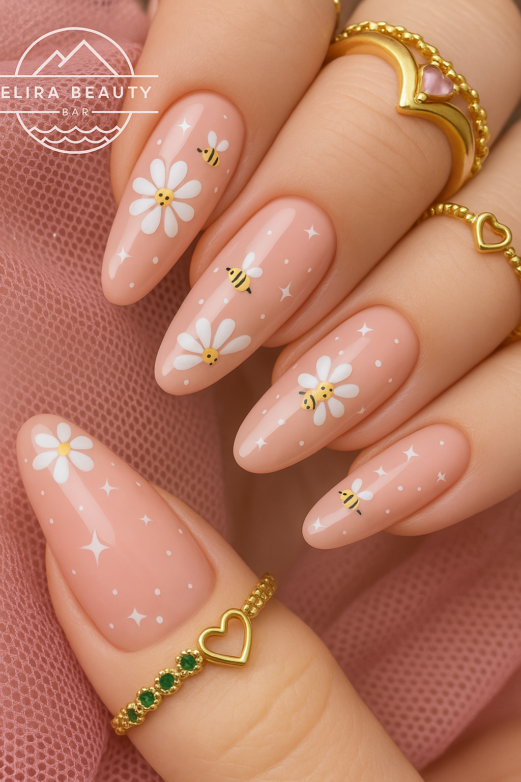 “Sweet as Honey: The Ultimate Bee & Daisy Nail Art Guide”