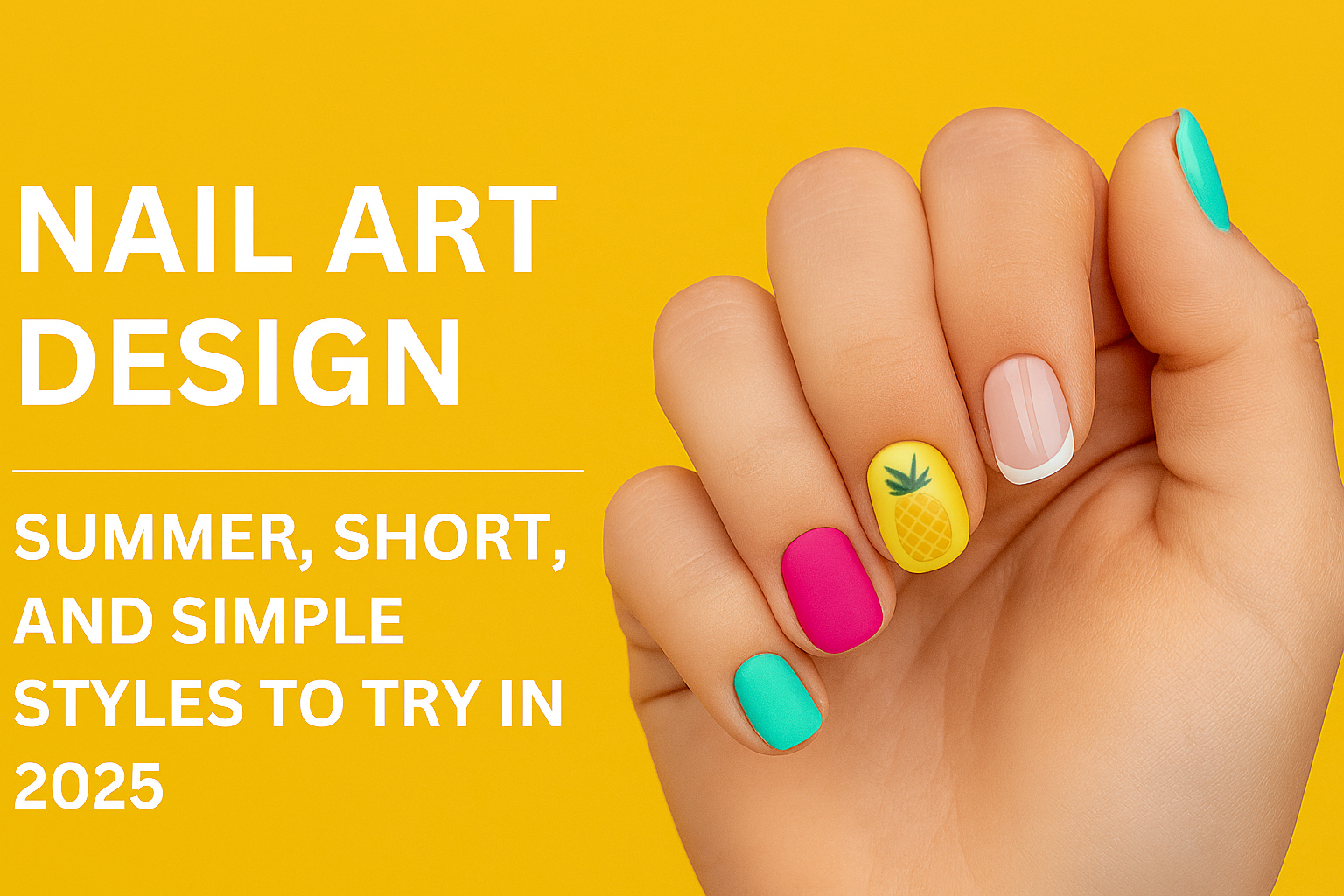Nail Art Design: Summer, Short, and Simple Styles to Try in 2025