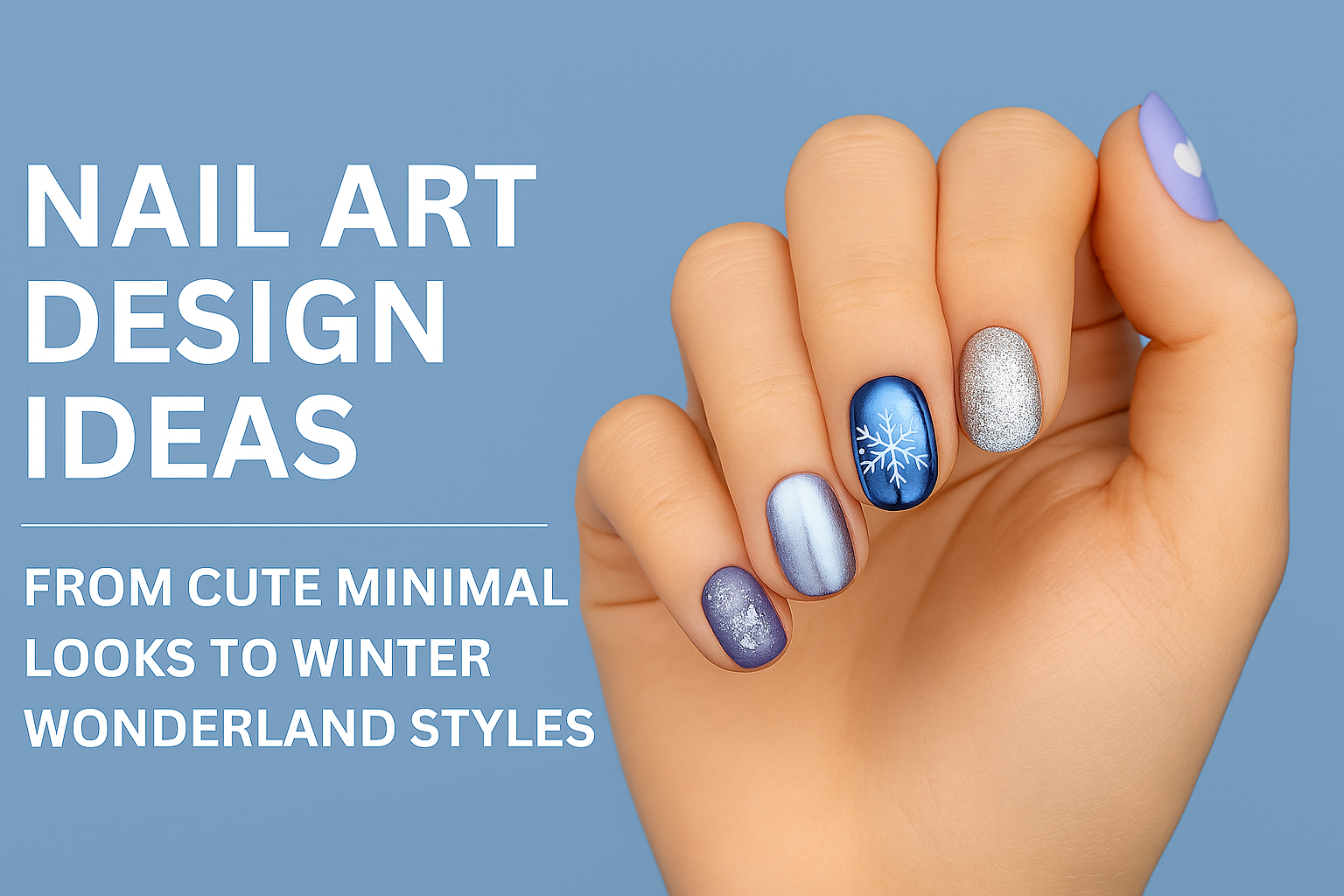 Nail Art Design Ideas: From Cute Minimal Looks to Winter Wonderland Styles
