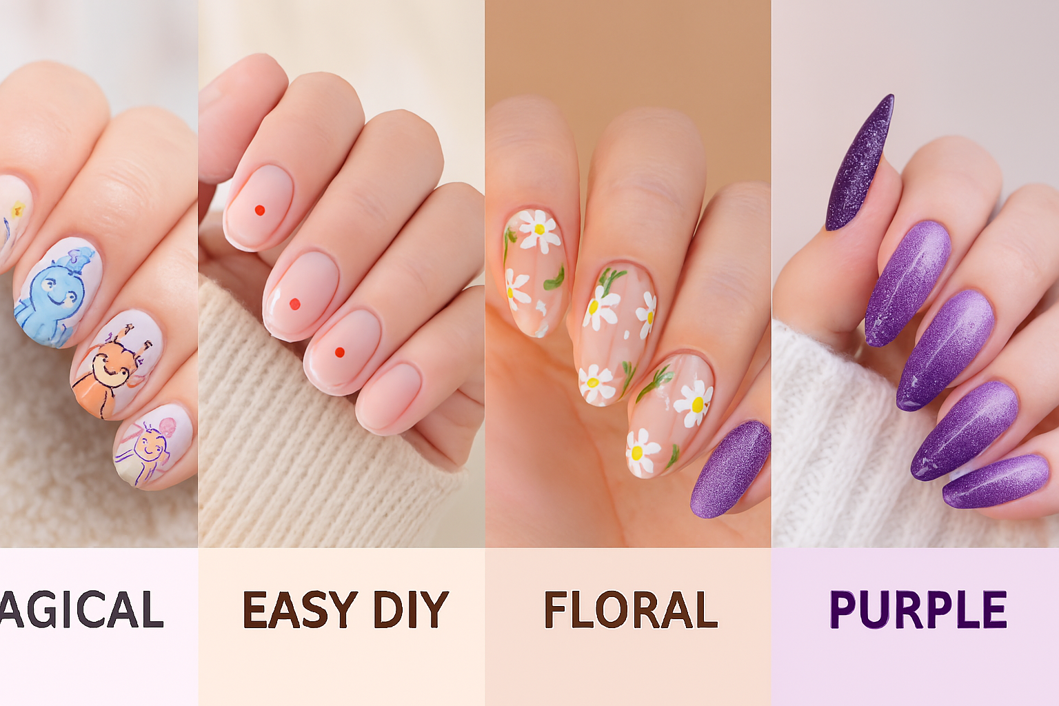 Nail Art Designs: Disney, Easy DIY, Floral, and Purple Trends