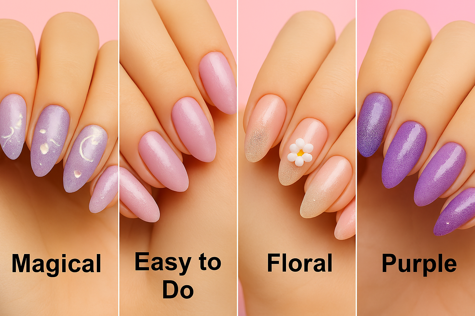 Magical &amp; Trendy Nail Art: Disney, Floral, Purple &amp; Easy-to-Do Designs