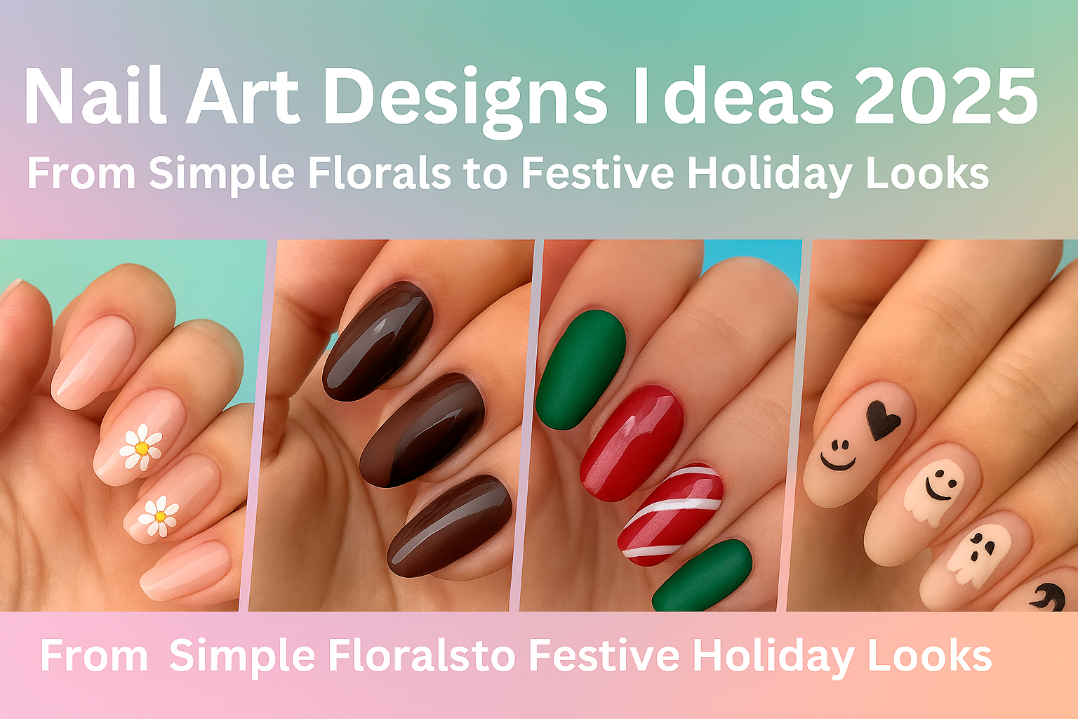 Nail Art Designs 2025 | Simple, Cute, Halloween &amp; Christmas Gel Ideas