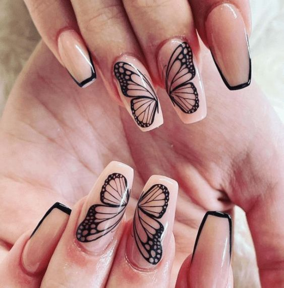 Nail Art That Speaks: Acrylic Drama, Bow Elegance & Butterfly Whimsy