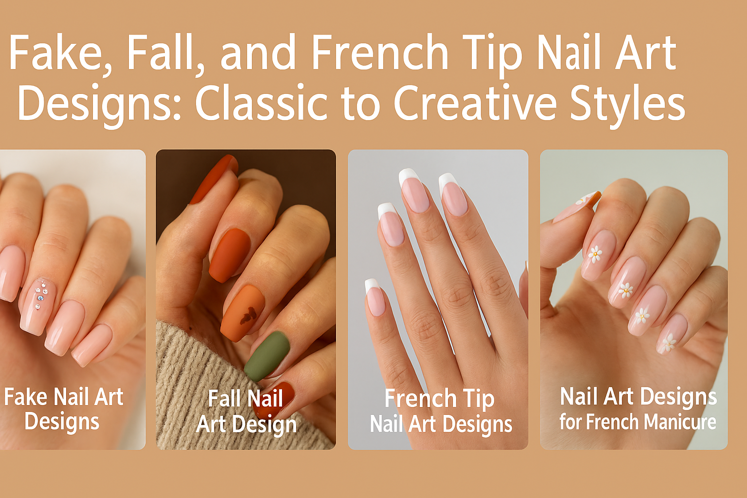Fake, Fall, and French Tip Nail Art Designs: Classic to Creative Styles