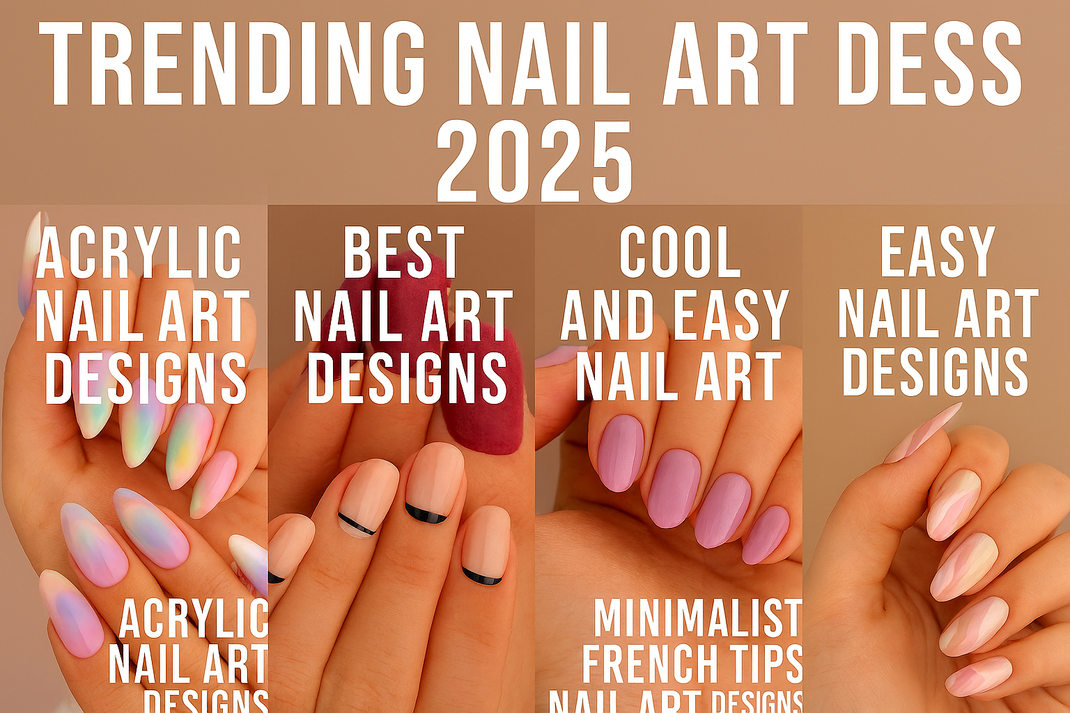 Trending Nail Art Designs 2025: Best Acrylic, Cool &amp; Easy Styles