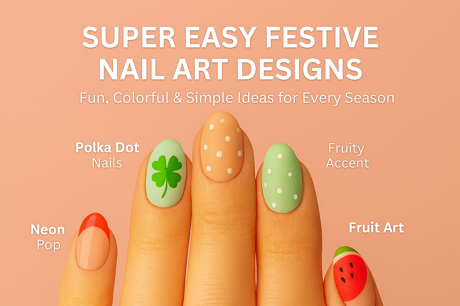 40+ Super Easy and Festive Nail Art Designs for Every Season (St. Patrick’s, Summer & Everyday Looks)
