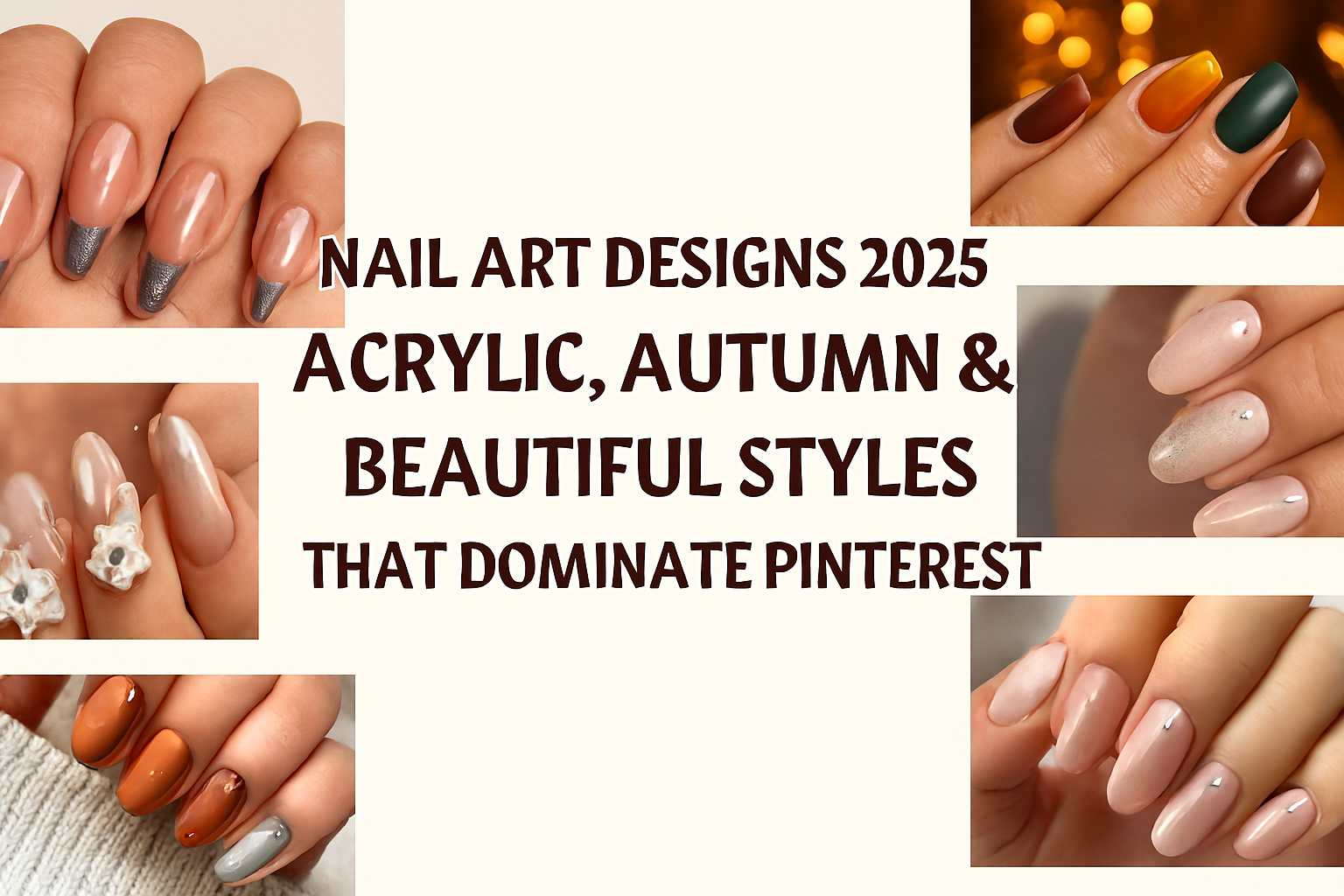 Nail Art Designs 2025: Acrylic, Autumn, and Beautiful Styles That Dominate Pinterest