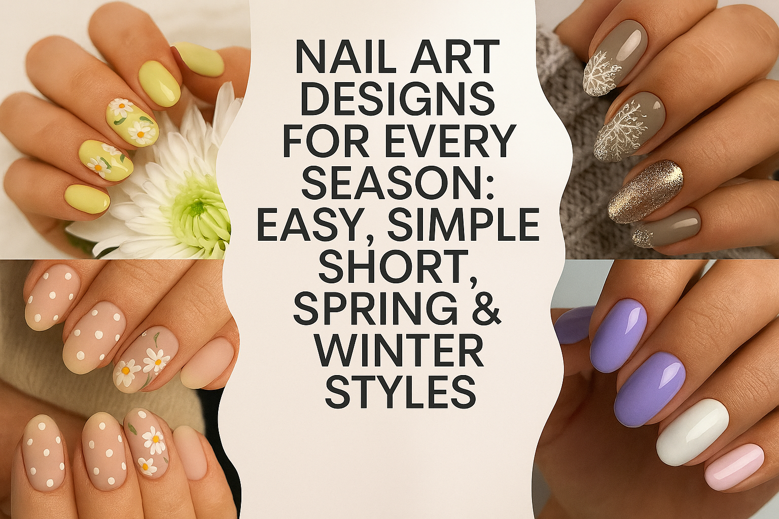 Nail Art Designs for Every Season: Easy, Simple, Short, Spring &amp; Winter Styles