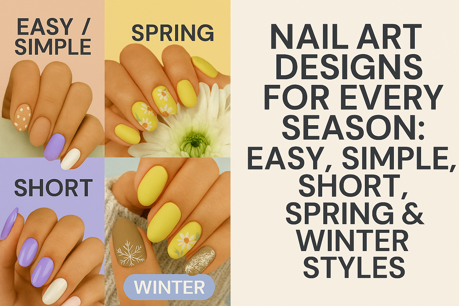 Nail Art Designs: Natural, Simple Summer &amp; 3D Ideas with Inspiring Images