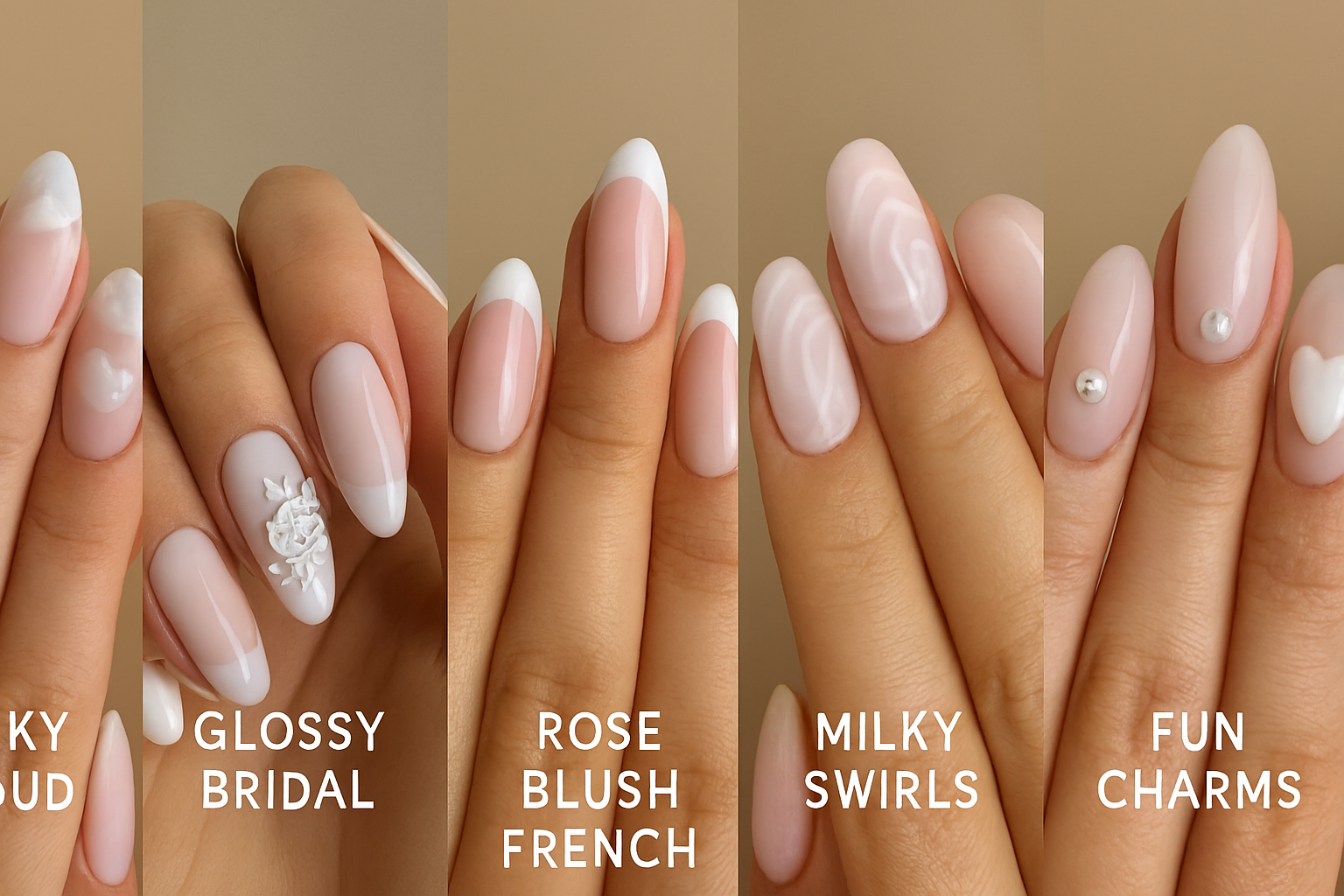 White &amp; Pink Nail Art Styles for 2025: Mapped Elegance, Soft Glam &amp; Trending Motifs