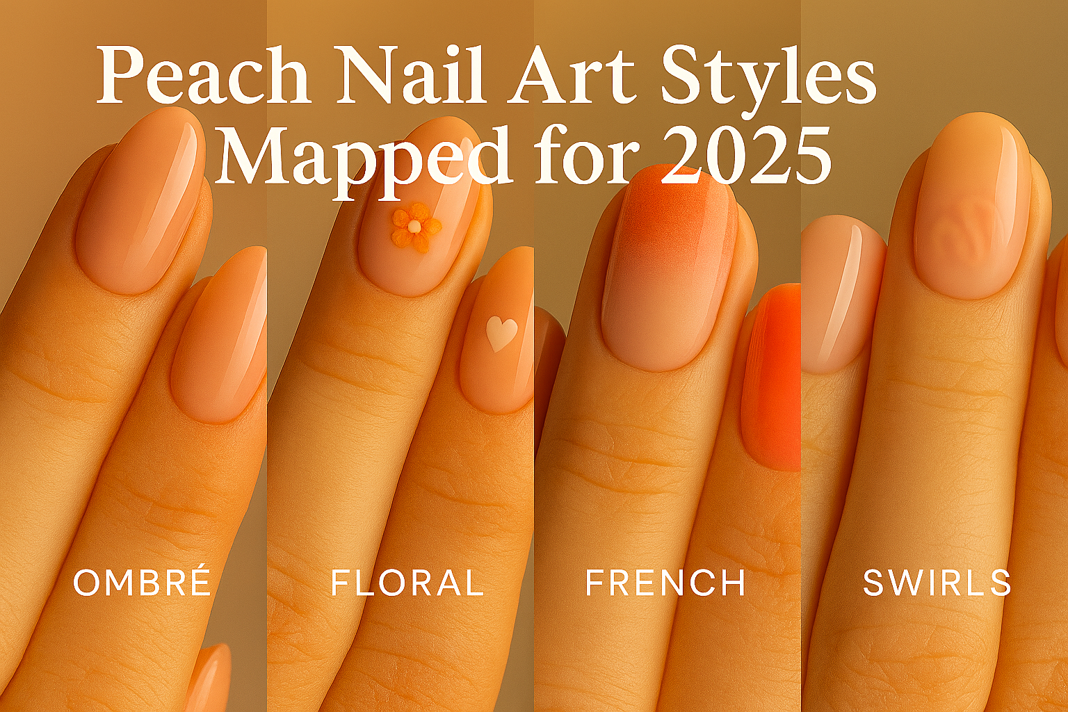 Peach Nail Art Styles for 2025: Soft Glam, Seasonal Elegance & Mapped Trends