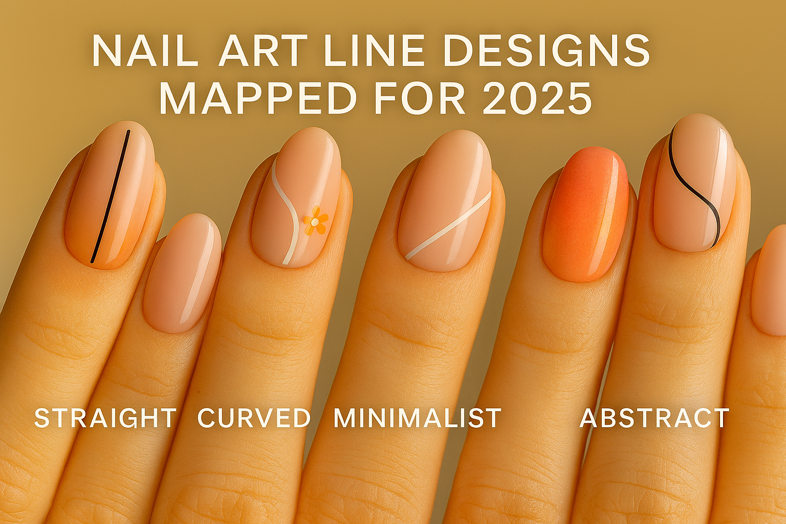 Line Nail Art Designs for 2025: Mapped Minimalism, Abstract Elegance &amp; Trending Motifs