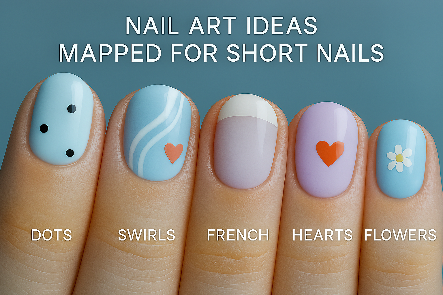 Nail Art Ideas for Short Nails in 2025: Mapped Minimalism, Playful Motifs &amp; DIY Glam