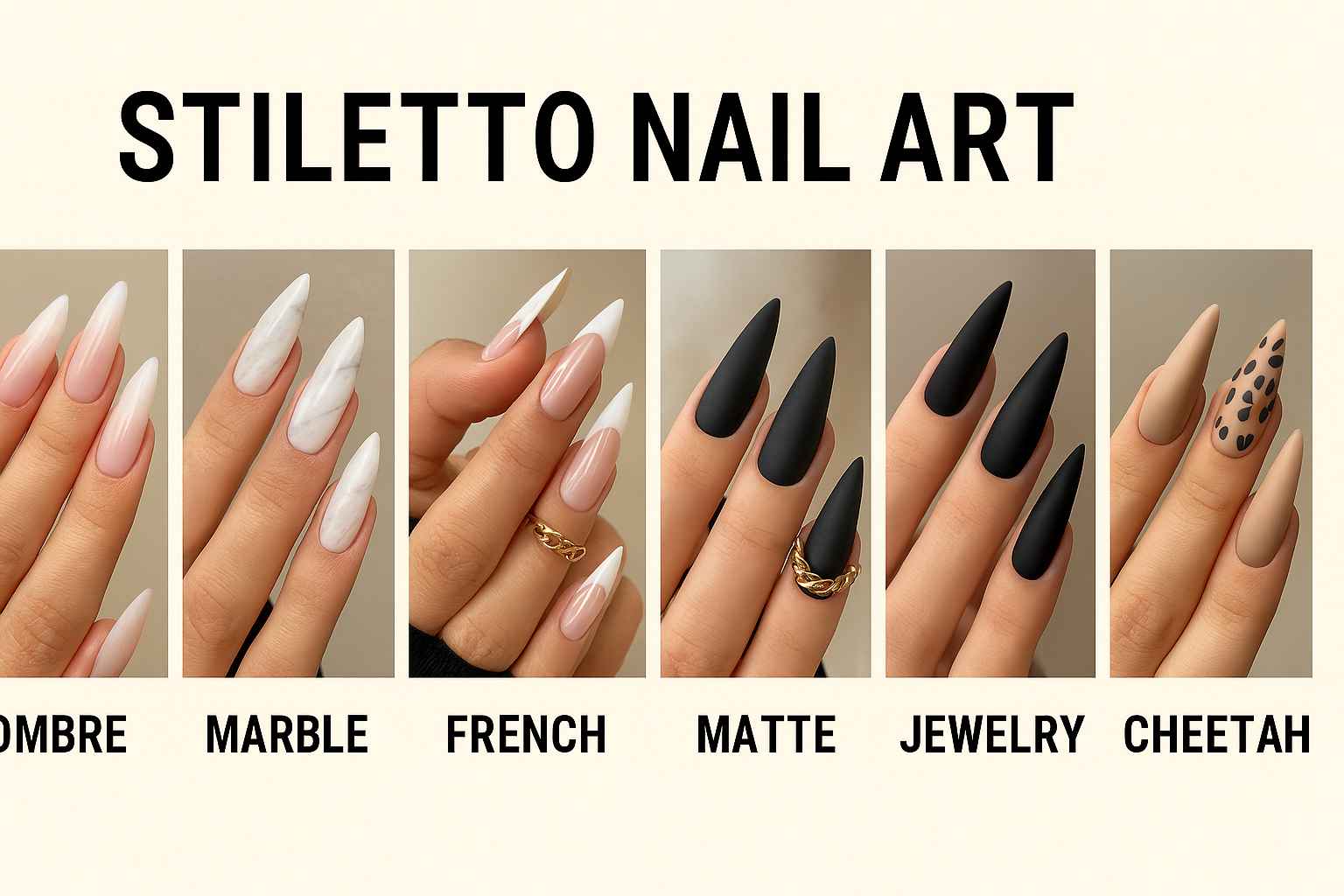 Stiletto Nail Art Designs for 2025: Mapped Drama, Elegance &amp; Edge