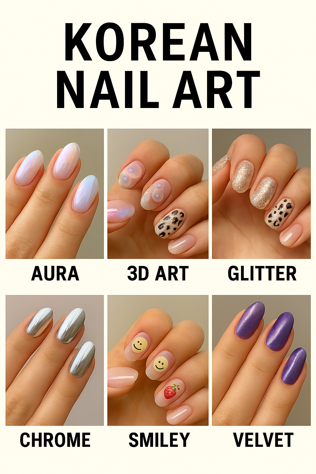 Korean Nail Art Designs for 2025: Mapped Elegance, Texture &amp; Minimalist Charm