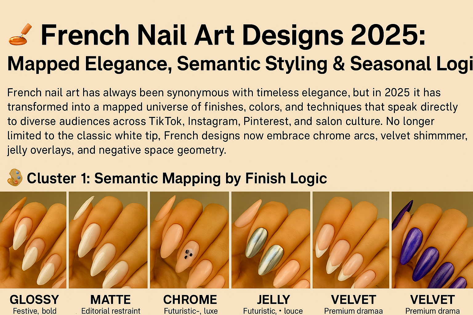 French Nail Art Designs 2025: Mapped Elegance, Semantic Styling &amp; Seasonal Logic