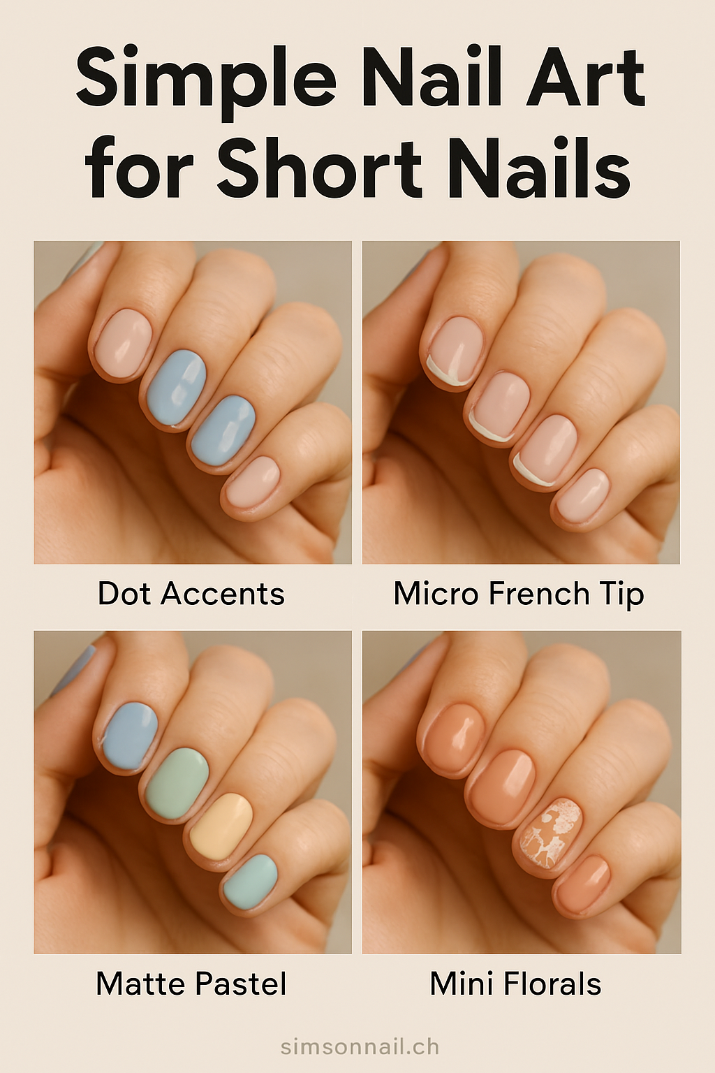 Simple Nail Art for Short Nails (2025): Mapped Elegance, Expressive Charm & Discoverable Ease