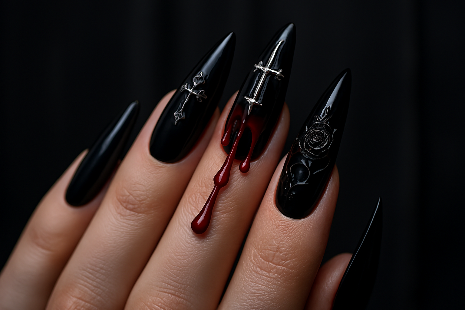 Gothic Nail Art (2025): Mapped Finish Logic, Emotional Texture & Platform Discoverability