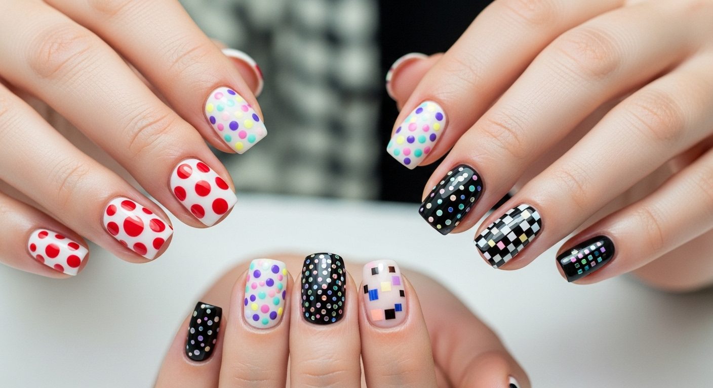 🔴⚪ Polka-Dot Nail Designs 2025: Retro Revival, Playful Chic &amp; Digital Resonance