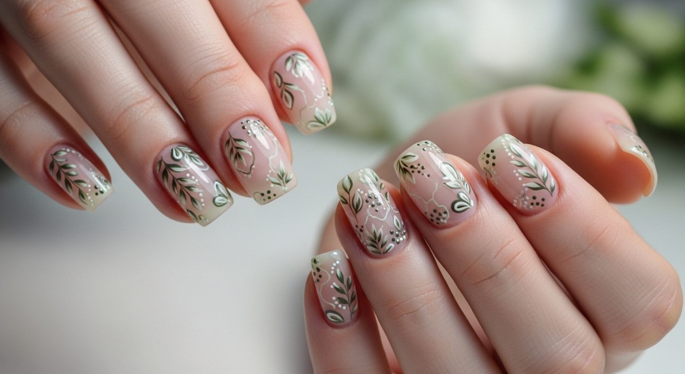 🌿 Botanical Nude Nail Art USA 2025: Nature-Inspired Elegance, Minimalist Glow &amp; Digital Resonance