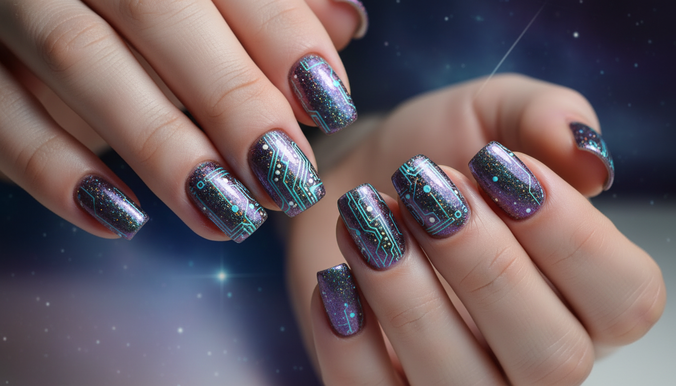 🌌 Galaxy Chrome Nail Art USA 2025: Cosmic Shimmer, Futuristic Glow &amp; Digital Resonance